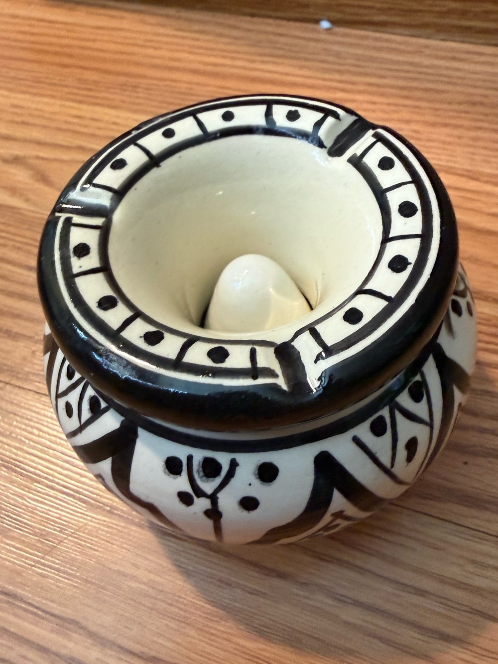 Authentic Handmade Moroccan Ceramic Ashtray with insert-Decorative & Discreet